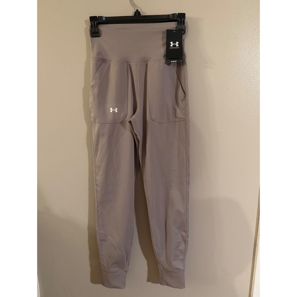 Under Armour UA Motion Jogger Pants Taupe Mauve High Rise 1375077 Womens XS NEW‎